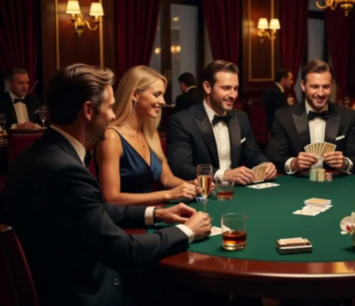 Hostia počas prestížneho pokerového večera v reštaurácii Neexavento.