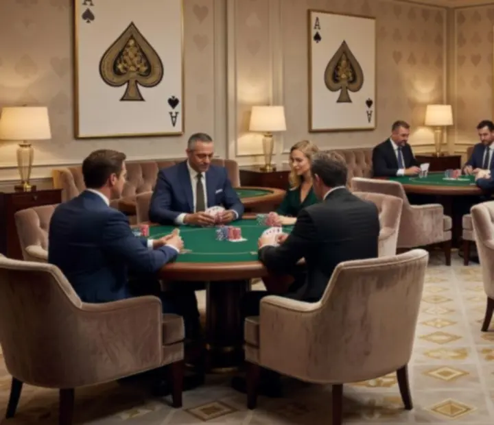 Pohodlná lounge zóna a pokerový salónik v reštaurácii Neexavento